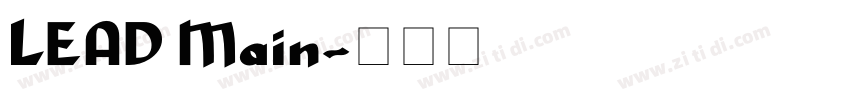 LEAD Main字体转换